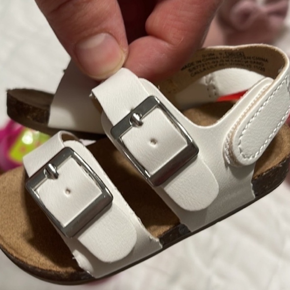 Unisex Faux-Leather Double-Buckle
Sandals for Baby - Picture 5 of 5